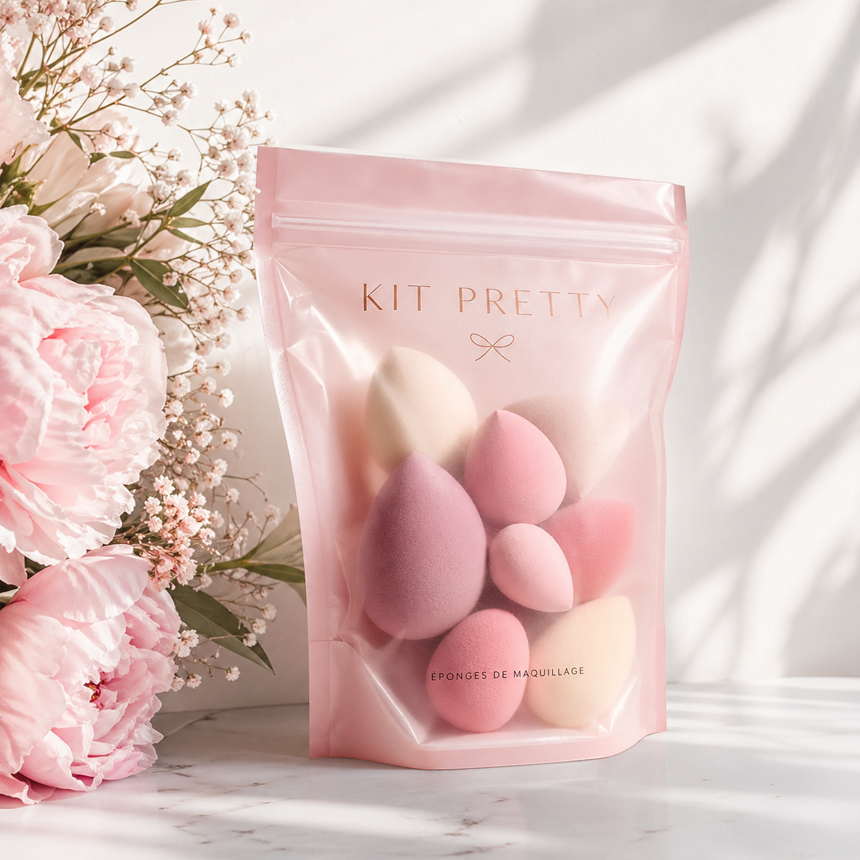Kit Pretty™ — Éponge de Maquillage Douce & Réutilisable