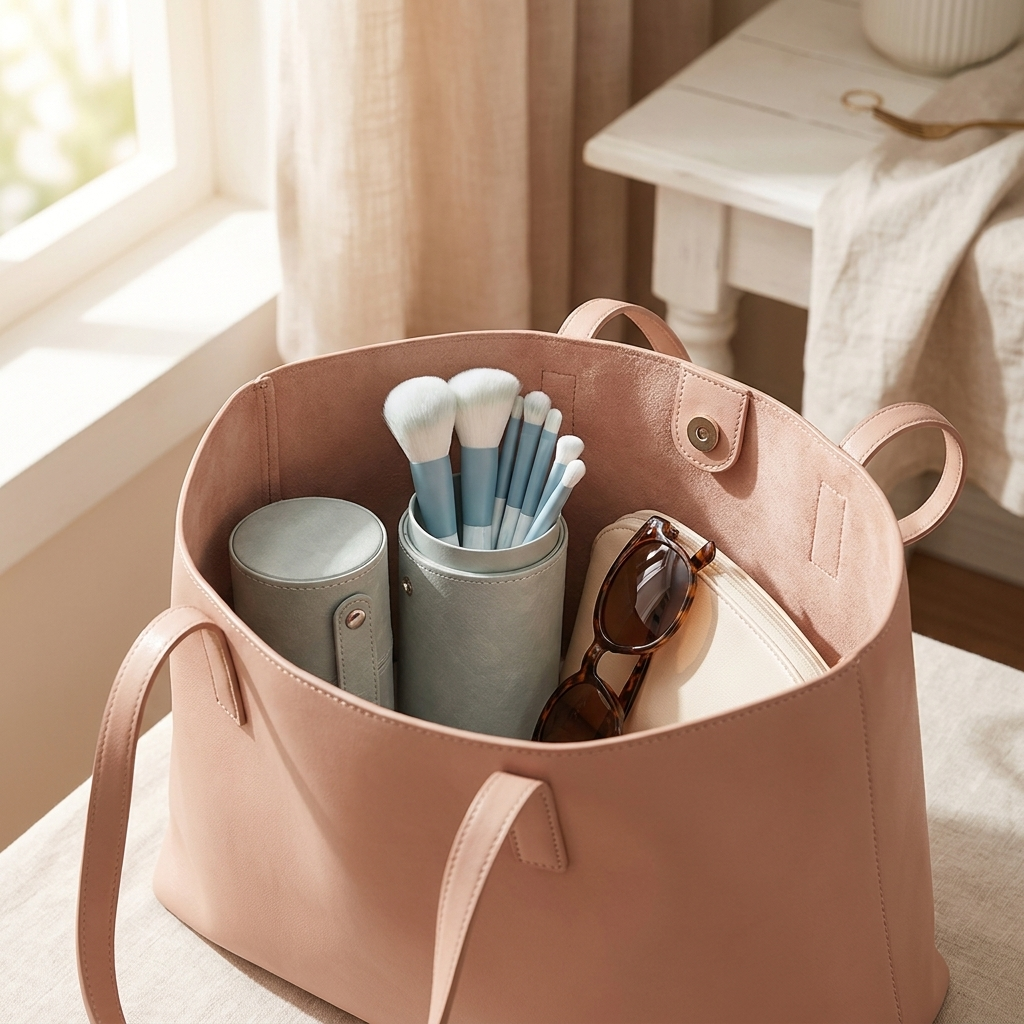 KIT PRETTY - pot a pinceaux de voyage dans un sac