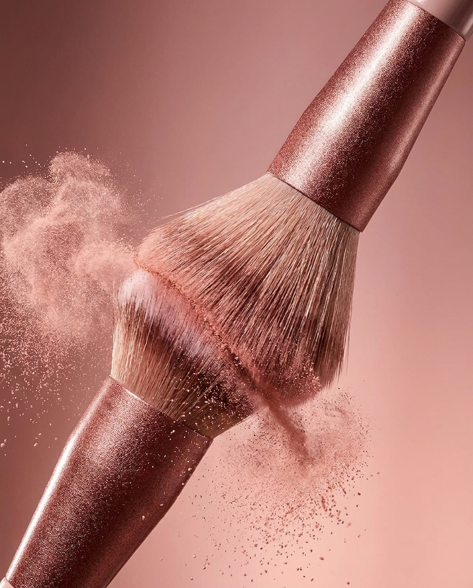 KIT PRETTY - pinceau en action avec nuage de poudre (innovation)
